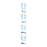 Mrs Grossmans Strip of Blue Footprints Stickers - ANB Baby